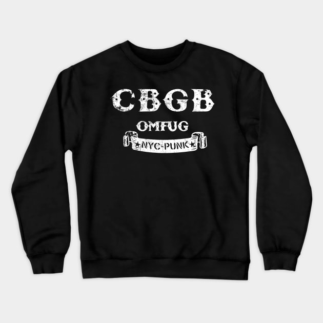 CBGBs (light) Crewneck Sweatshirt by Doc Multiverse Designs
